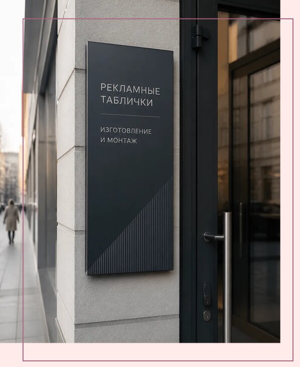 Рекламные таблички в Ревде по цене от 4761 р. | Аванза-Рвд