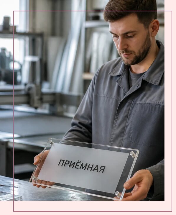 Таблички из оргстекла на заказ в Ревде от 4126 р. | Аванза-Рвд
