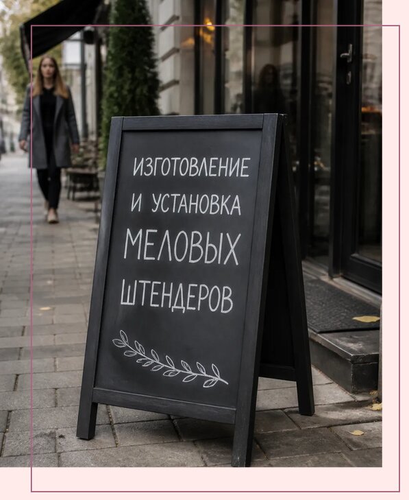 Меловые штендеры в Ревде по цене от 6876 р. | Аванза-Рвд
